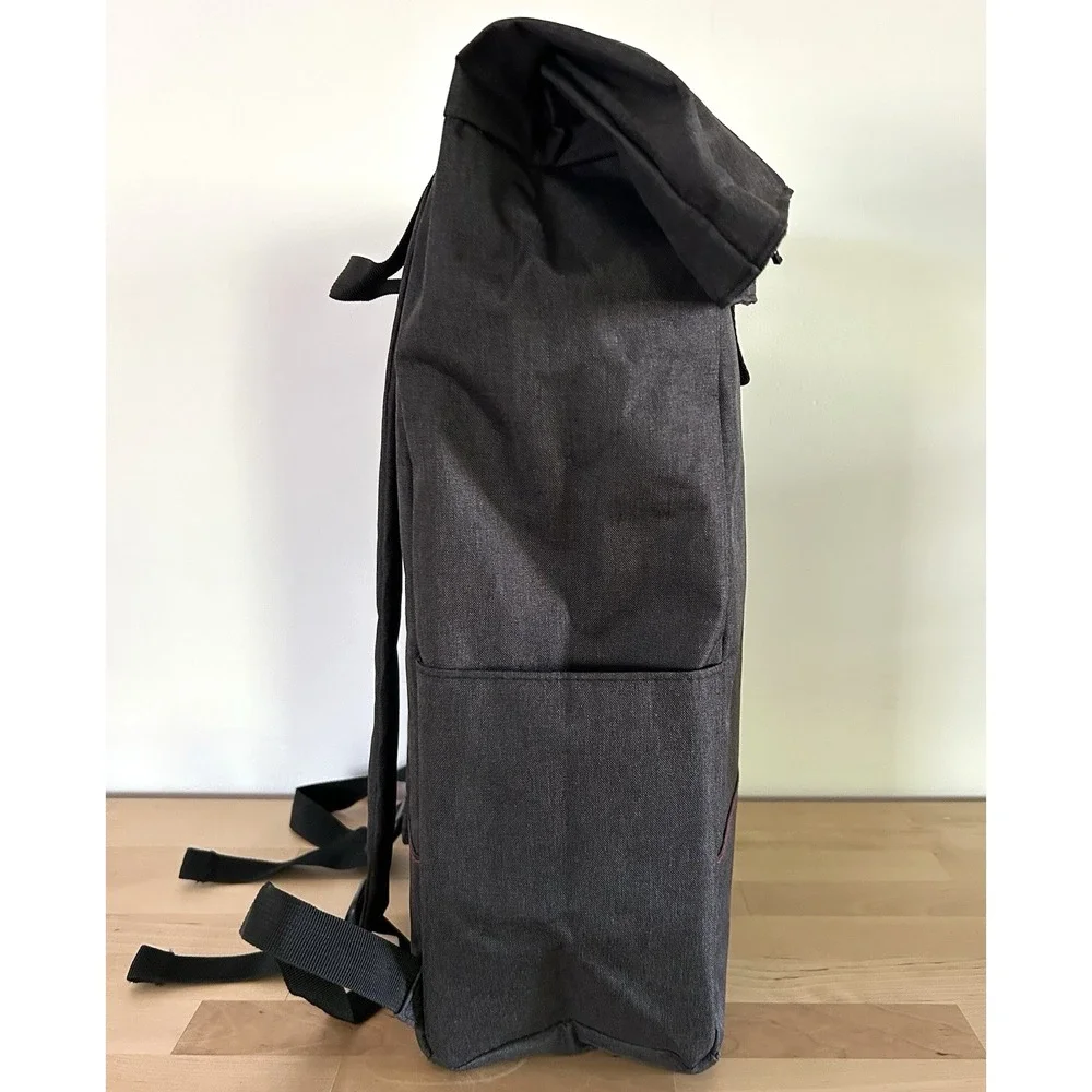 Chipotle RollTop Backpack Gray Ltd Ed Employee Gift SpellOut Fastfood Streetwear